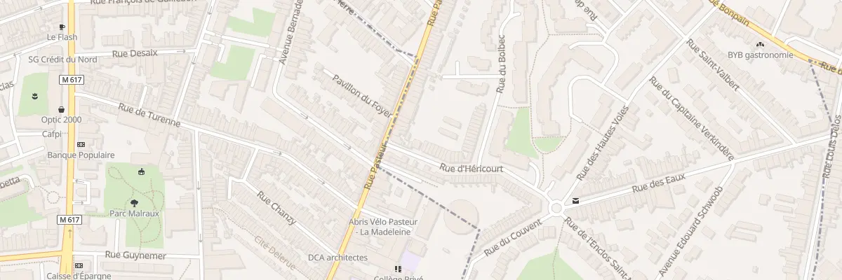 Plan du 1B Rue d’Héricourt à Marcq-en-Barœul