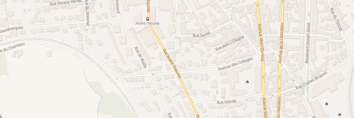 Plan du 57 Rue André Theuriet à Clermont-Ferrand