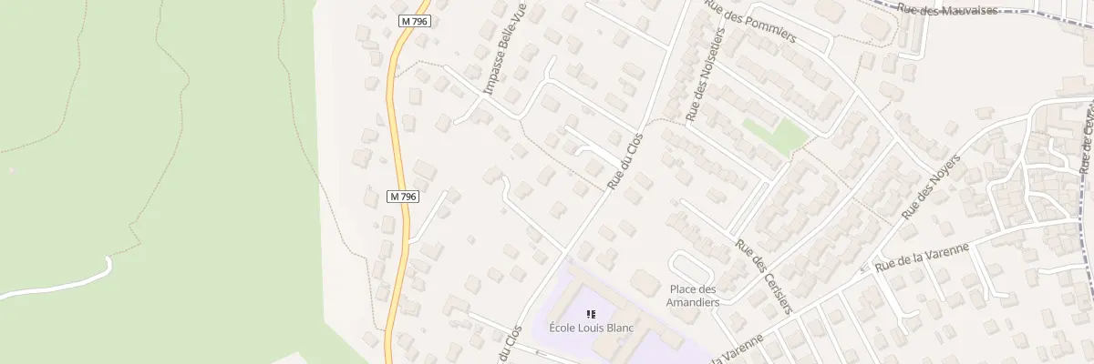 Plan du 349 Rue du Clos à Blanzat