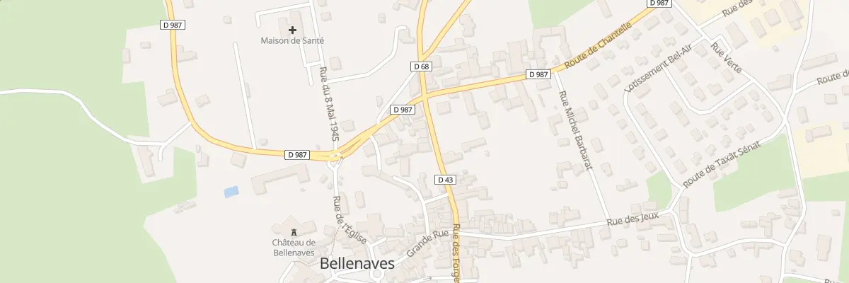 Plan du 21 Rue des Forges à Bellenaves