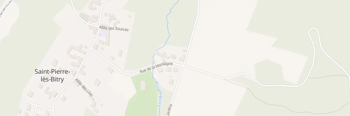 Plan du 265 Rue de la Montagne à Saint-Pierre-lès-Bitry