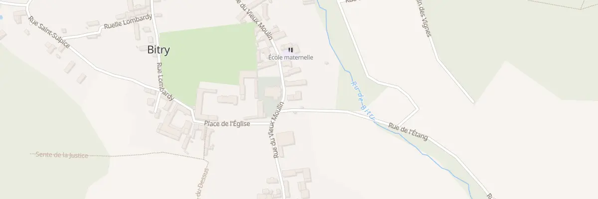 Plan du 1 Rue de l’Etang à Bitry