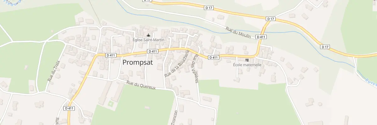 Plan du 1 Rue de la Boucherie à Prompsat