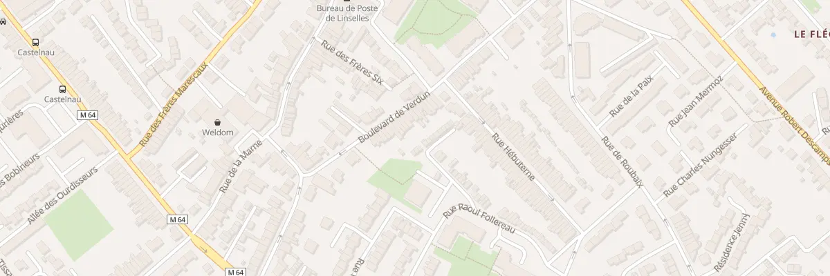 Plan du 43 Bd de Verdun à Linselles