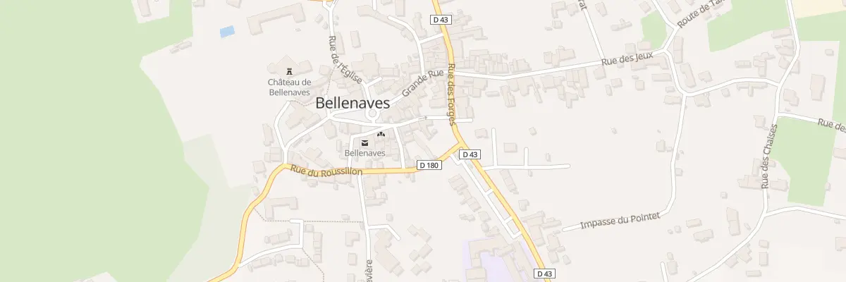 Plan du 15 Rue du Roussillon à Bellenaves
