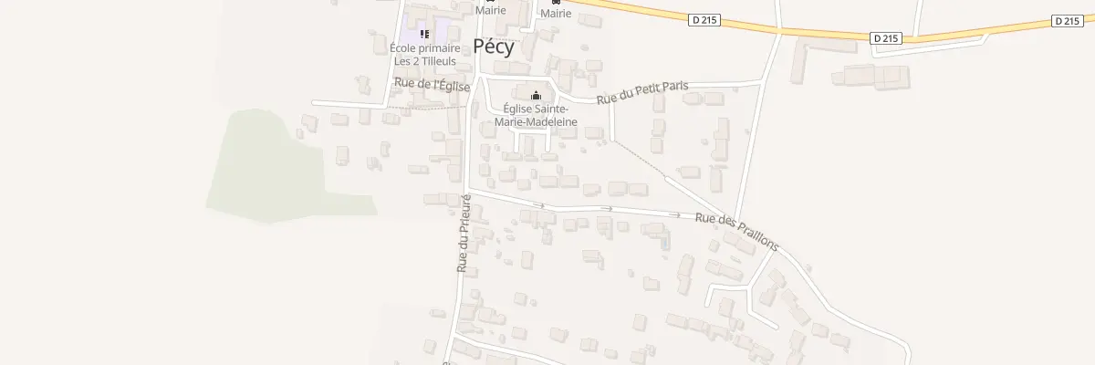 Plan du 7 Rue des Praillons à Pécy