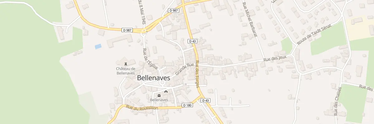 Plan du 11 Grande Rue à Bellenaves