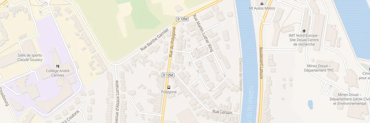 Plan du 66 Rue Toussaint Louverture à Douai
