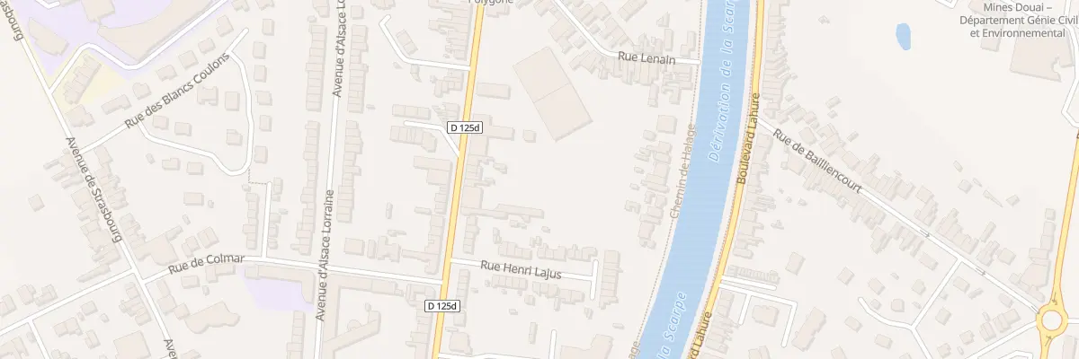 Plan du 568 Rue du Polygone à Douai