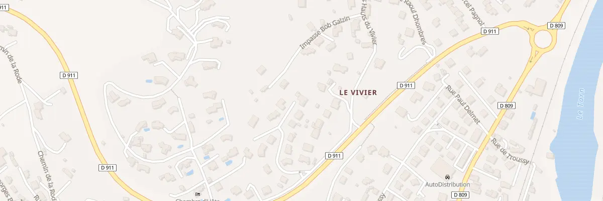 Plan du 315I Rue Les Hauts du Vivier à Millau