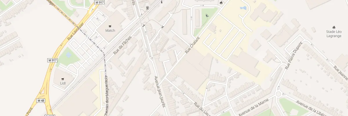 Plan du 1 Rue Chalant à Ronchin