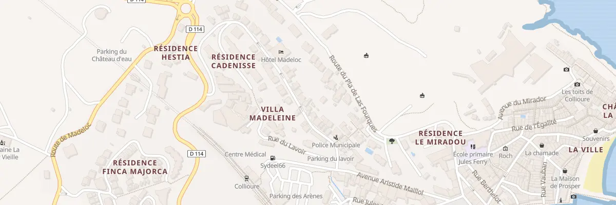 Plan du 12 Rue Romain Rolland à Collioure