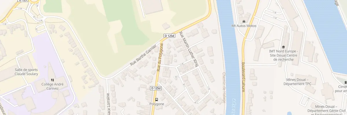 Plan du 846 Rue du Polygone à Douai