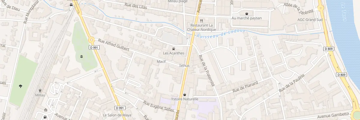 Plan du 34 Rue Alfred Guibert à La Fouillade