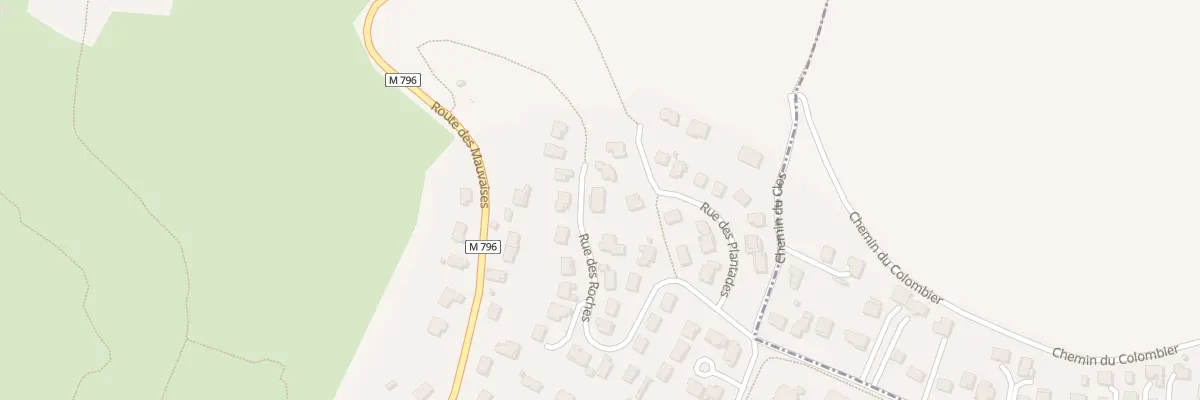Plan du 296 Rue des Roches à Blanzat