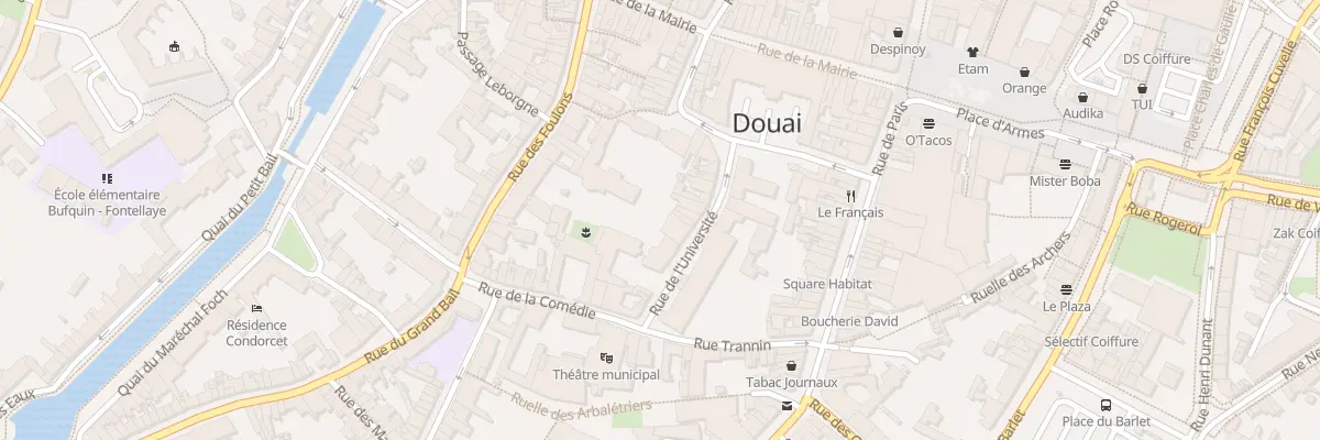 Plan du 78 Rue de l’Université à Douai