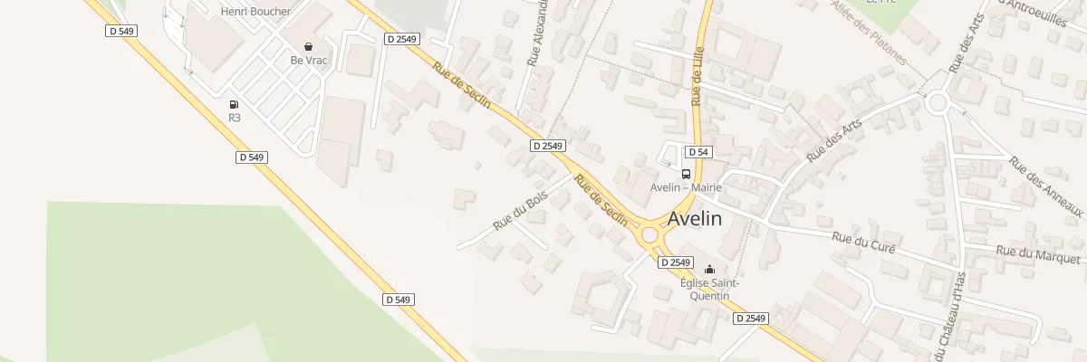 Plan du 11 Rue de Seclin à Avelin