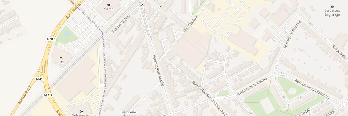 Plan du 10 Rue Chalant à Ronchin