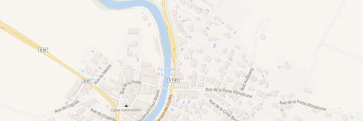 Plan du 1 Bd des Ecoles à Poilhes