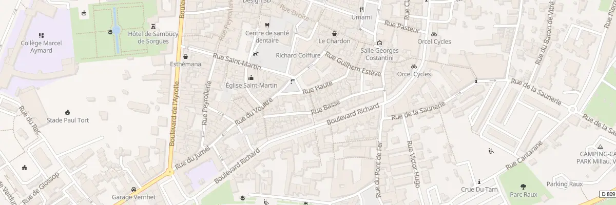 Plan du 4 Rue des Fondets à Millau