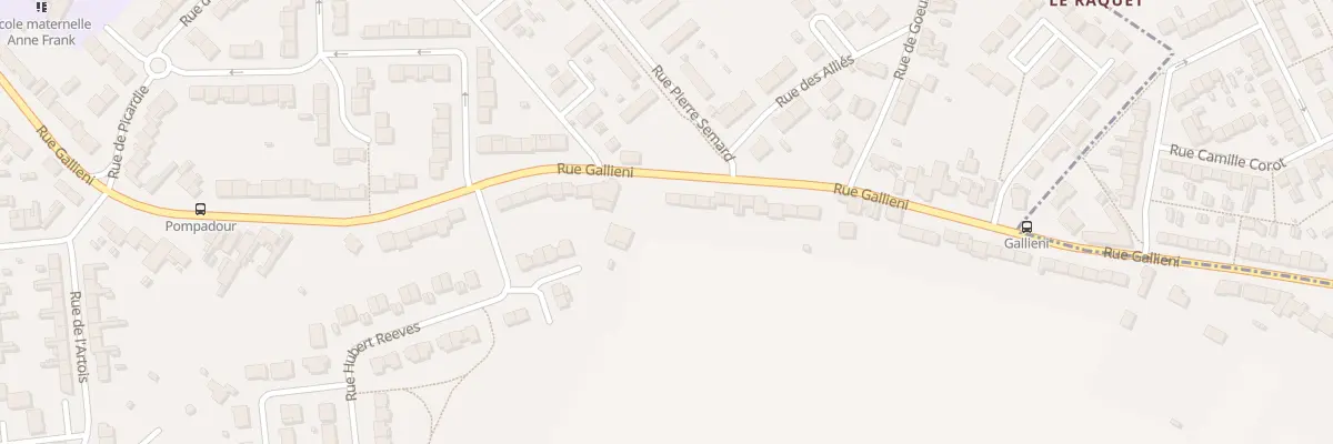 Plan du 593 Rue Gallieni à Lambres-lez-Douai