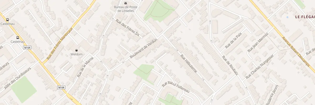 Plan du 35 Bd de Verdun à Linselles