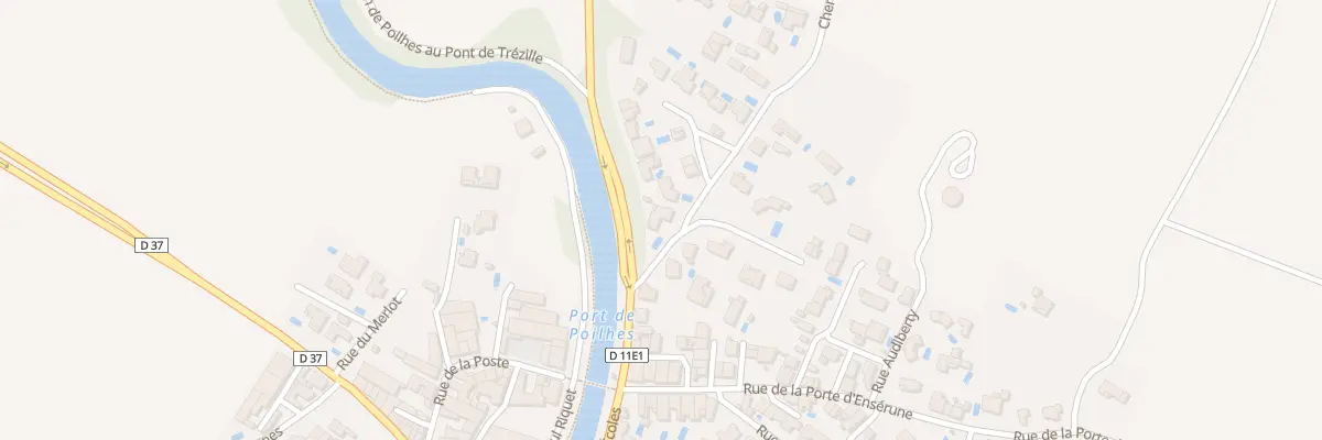 Plan du 1 Che du Moulin à Poilhes