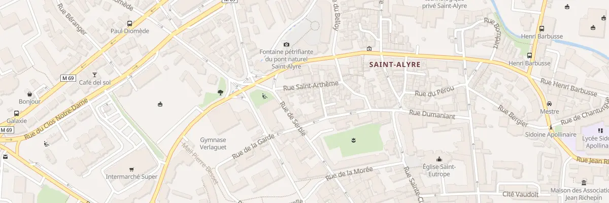 Plan du 28 Rue de la Garde à Clermont-Ferrand