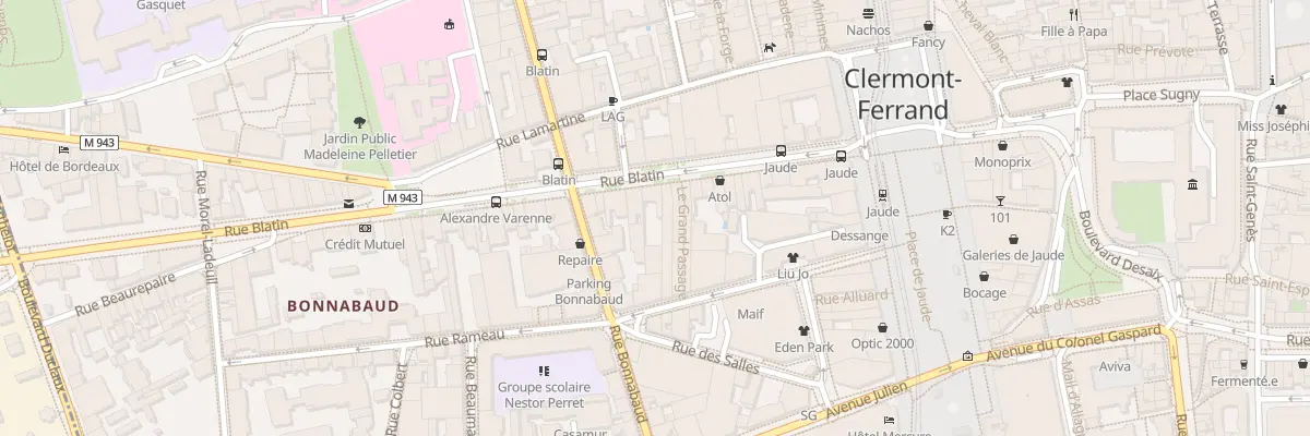 Plan du 25 Rue Blatin à Clermont-Ferrand