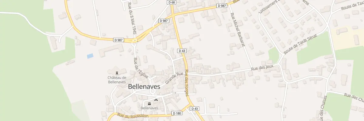 Plan du 17 Rue des Forges à Bellenaves