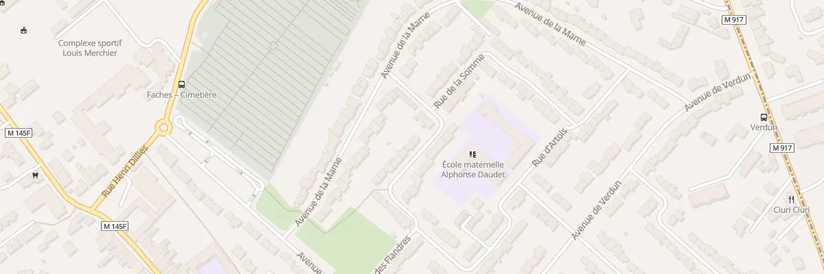 Plan du 28 Rue de Champagne à Faches-Thumesnil