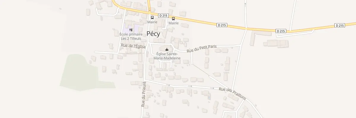 Plan du 2 Rue du Petit Paris à Pécy