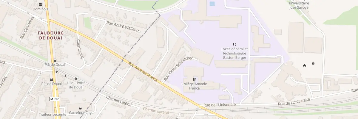 Plan du 2 Rue Victor Schoelcher à Ronchin