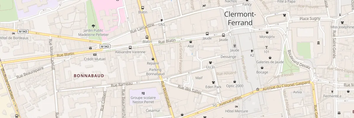 Plan du 23 Rue Blatin à Clermont-Ferrand