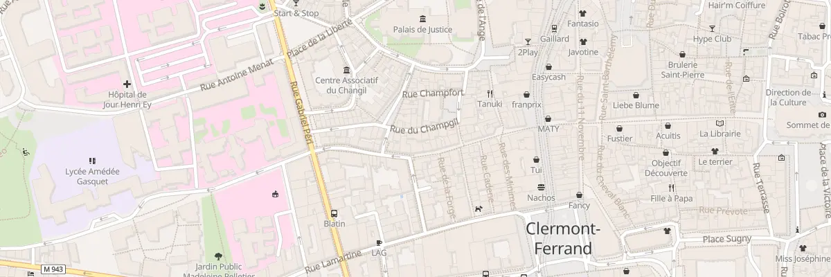 Plan du 13 Rue du Champgil à Clermont-Ferrand