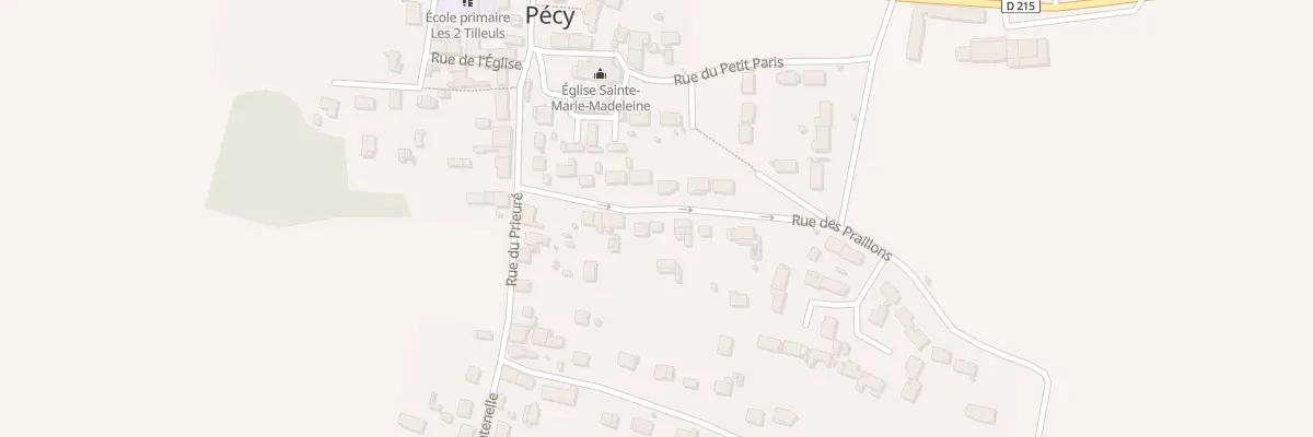 Plan du 6A Rue des Praillons à Pécy