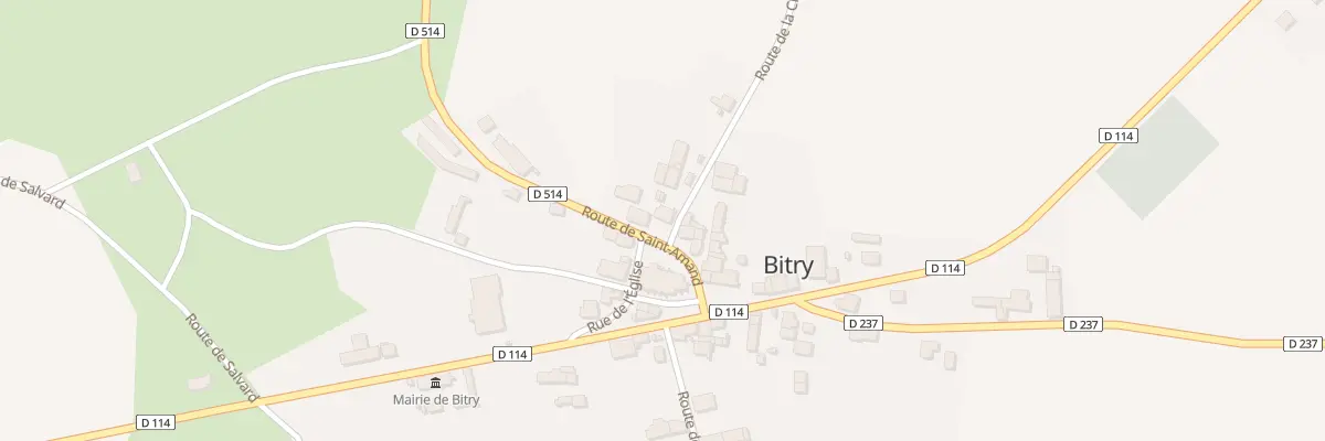 Plan du 1 Rte de la Chapelle à Bitry