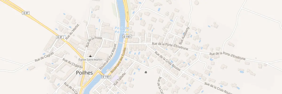 Plan du 10 Rue de la Porte d’Enserune à Poilhes