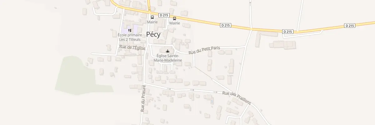 Plan du 4 Rue du Petit Paris à Pécy
