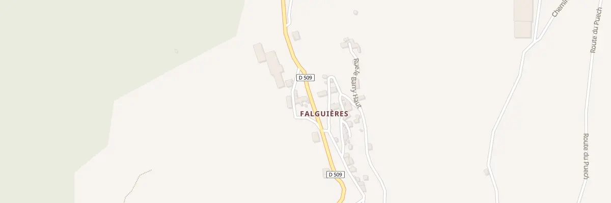 Plan du 5047 Falguieres à Pomayrols