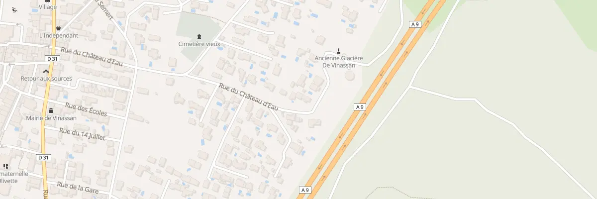 Plan du 21D Rue du Château d’Eau à Vinassan