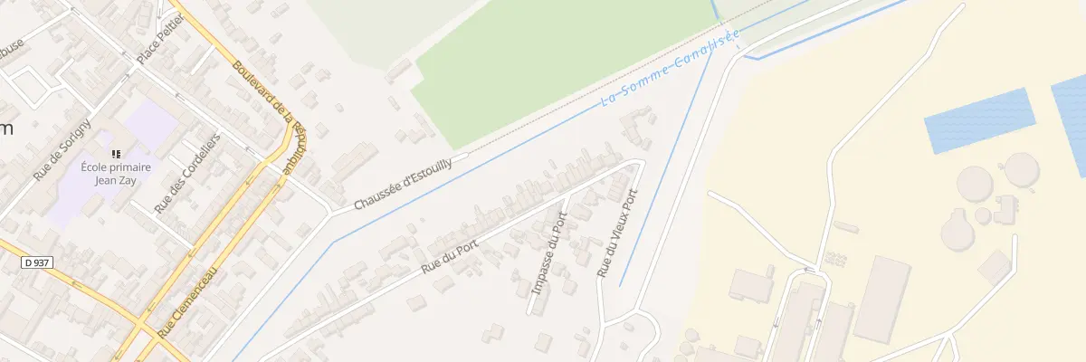 Plan du 59 Rue du Port à Ham
