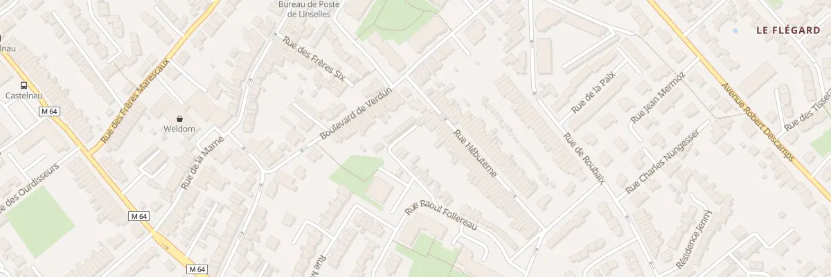Plan du 8 Rue d’Hébuterne à Linselles