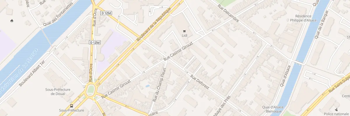 Plan du 268 Rue Deforest à Douai