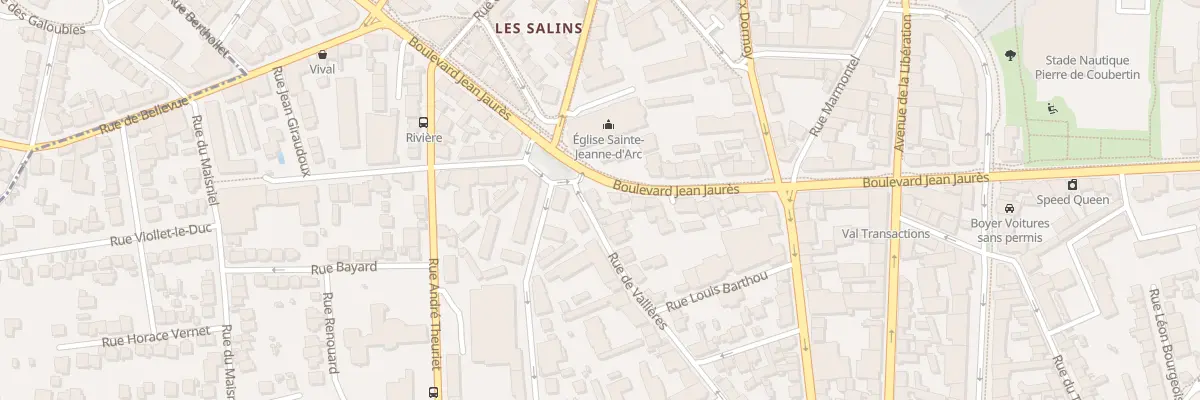 Plan du 63 Bd Jean Jaurès à Clermont-Ferrand