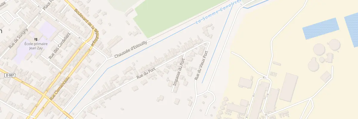 Plan du 32 Rue du Port à Ham