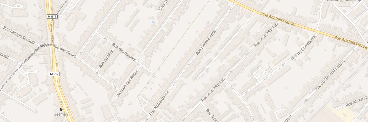 Plan du 87 Rue Notre Dame à Ronchin