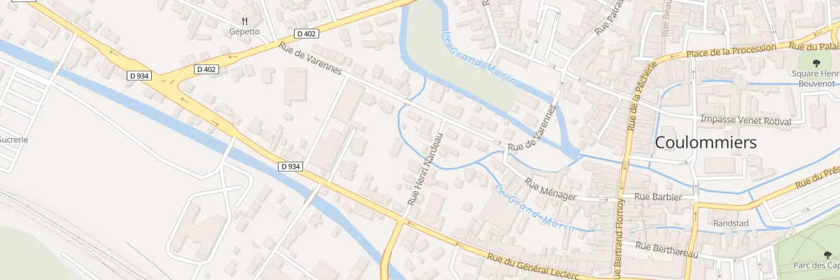 Plan du 9 Rue Henri Nardeau à Coulommiers