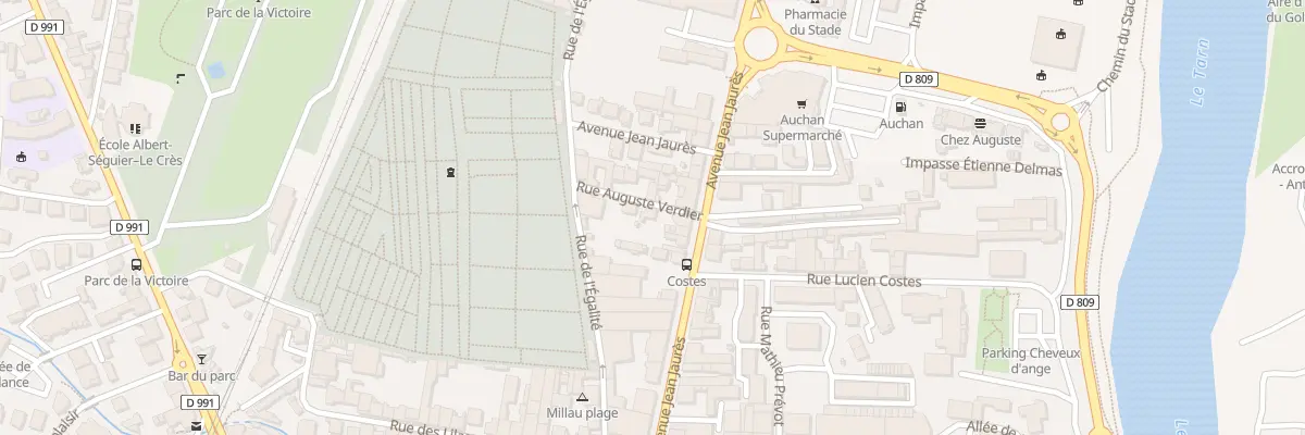 Plan du 31 Rue Auguste Verdier à Millau