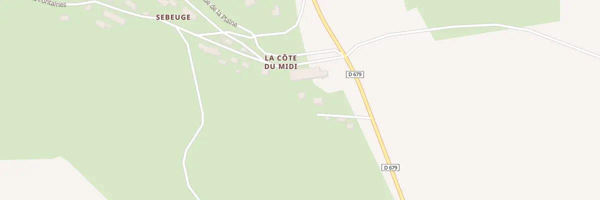 Plan du 6000 La Cote du Midi à Andelat